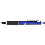 Metallic Stylus Pen w/ Gripper - Blue
