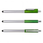 Ambient Metallic Click Duo Pen Stylus -  Lime Green