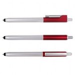 Ambient Metallic Click Duo Pen Stylus -  Red