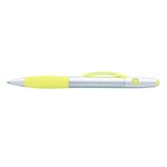 Astro Highlighter Stylus Pen - Silver With Yellow