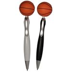 Basketball Top Click Pen - Black