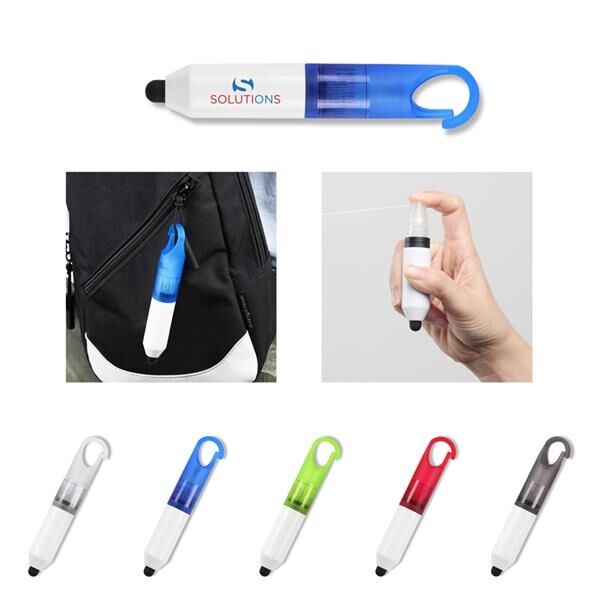 Main Product Image for Advertising Clip-On Sanitizer Spray With No-Touch Stylus - 0.17