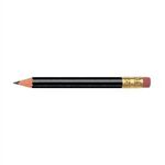 Golf Pencil - Round with Eraser - Black