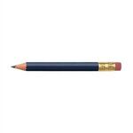 Golf Pencil - Round with Eraser - Blue