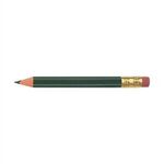 Golf Pencil - Round with Eraser - Green