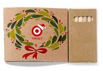 Holiday Adult Coloring Book & 6-Color Pencil Set - Wreath -  