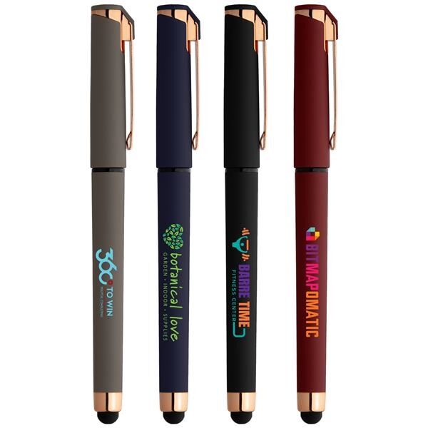 Main Product Image for Islander Softy Rose Gold Gel Pen w/ Stylus - ColorJet