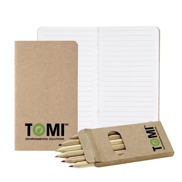 Main Product Image for Mini Notebook & 6-Color Pencil Set