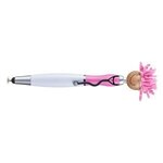 MopToppers(R) Screen Cleaner with Stethoscope Stylus Pen - Pink