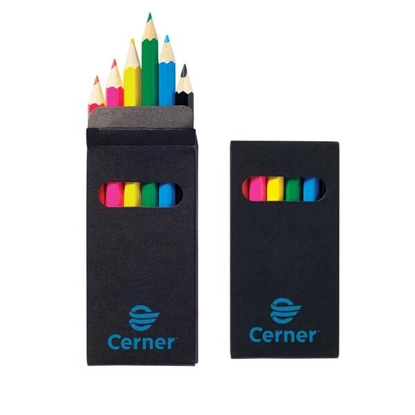 Main Product Image for Six-Color Wooden Pencil Set in Black Box