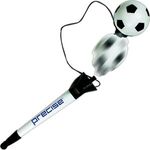 Soccer Pop Top Pen - White