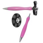 Spinner Pen - Pink With Black
