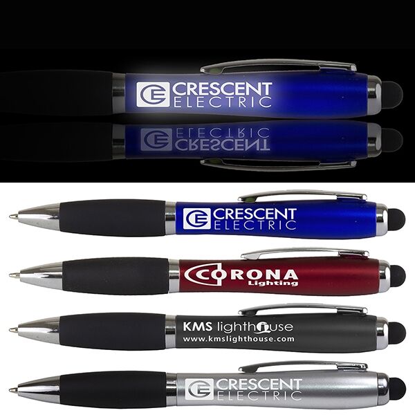 Main Product Image for Light Up Stylus Pen, Laser Logo |The Cardiff