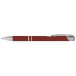 Tres-Chic Softy - ColorJet - Full-Color Metal Pen - Dark Red-silver
